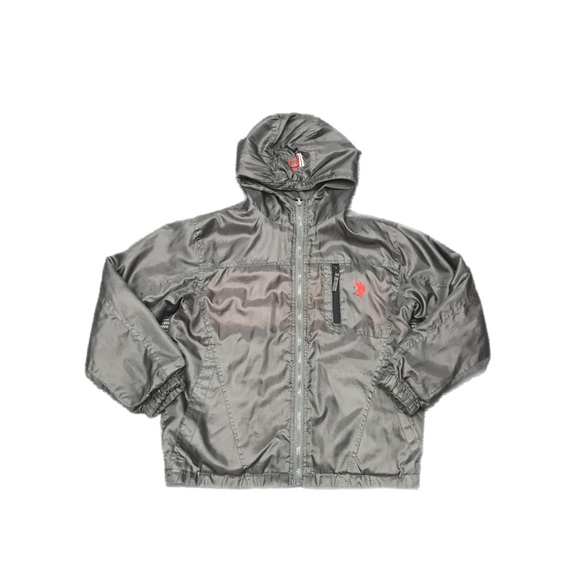 US Polo Assn Boys M/L 10-12 Reversible‎ Fleece Hooded Full Zip Jacket w/Pockets - Picture 5 of 11